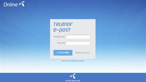 telenor epost logg inn privat.